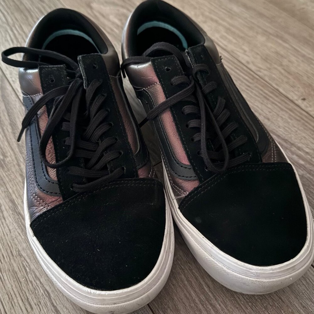 Metallic Comfy Cush Old Skool Vans - Picture 2 of 5